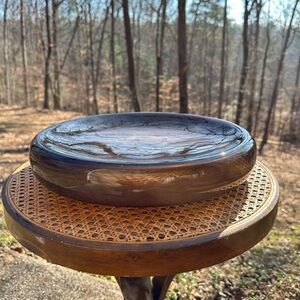 Rare 1999 IKEA Stockholm Smoked Glass Shallow Centerpiece Display Bowl